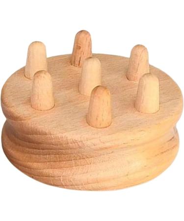 Sharplace Wooden Massage Brush 7 Pearl Body Massager & Gua Sha Tool for Thighs Back & Shoulders | International Shipping - Buy Online on GoSupps.com