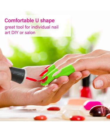 Plabbdpl Nail Polish Template - 50 Pcs Stencils Reusable Nail Edge Skin Barrier Kit & Art Protection Tools - Buy Online on GoSupps.com