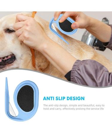 Pulunto Dog Comb Set - 4 Pieces Blue | Fur Care Open Knots & Trimmer for Pets & Puppies - Buy Online on GoSupps.com