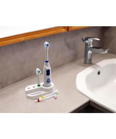 CyP Brands Real Madrid Toothbrush - Battery Operated Vibrating Oral Hygiene Brush | Official White Dental Care Product - Buy Online on GoSupps.com