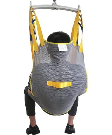 Patient Lift Toileting Sling Large Mesh Sling for Shower Patient Hoist Lift Dress Toileting Access Premium Padded Sling with Headrest 0620 Yellow Large - Buy Online on GoSupps.com