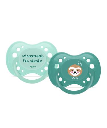 DODIE Pacifiers Anatomical 18 Months BPA Free Robust Lazy 2 Pack