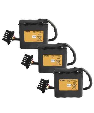 3 Pack 9.6V 8HR-4/3FAUPC Rechargeable Battery for FDK 8HR-4/3FAUPC/Okuma Robot E5503-07E-001/MB4000 Battery 4500mAh