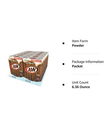 Delicious A&W Root Beer Powder Drink Mix - 6 Count (Pack of 12) | Sugar Free | Makes 72 Flavored Water Beverages - Buy Online on GoSupps.com