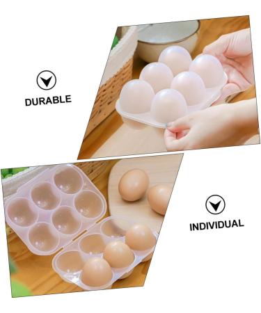 FUNOMOCYA 2pcs Portable Egg Box Fridge Egg Storage Organizer Egg Storage Container for Refrigerator Outdoor - Buy Online on GoSupps.com