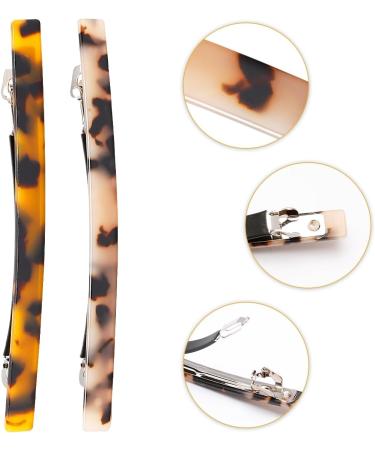 GLADFRESIT Hairpin Spring Clip Korean Version of The New Net Red Acetate One-Word Clip For Women and Girls with Medium Length Hair (4 Inches) - Buy Online on GoSupps.com