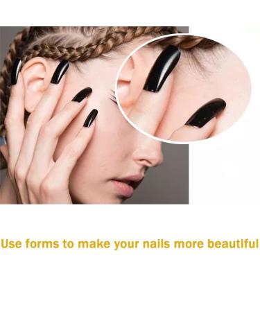 200 Pcs Acrylic Nail Forms Sticker - Thick Nail Extension Tips for Beauty & Salon - Buy Online on GoSupps.com