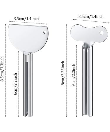 6 Pack Metal Toothpaste Squeezer Stainless Steel Tube Key Roller - Bathroom Creams Paint Tool (Silver) - Buy Online on GoSupps.com