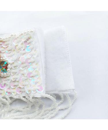 ROYAL SMEELA Tribal Belly Dance Costume for Women - Large White Bra and Belt Set for Professional Dancing | Sexy Carnival Suit - Buy Online on GoSupps.com