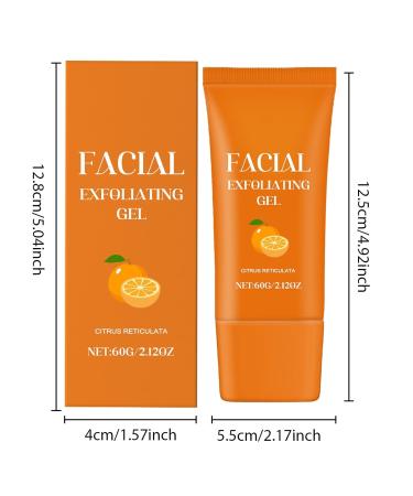 Facial Exfoliating Gel Orange Enzyme Hydrating Facial Scrub Deep Cleansing Moisturizing Facial Exfoliator Orange D Moisturizing Cleansing and Rejuvenating - Buy Online on GoSupps.com