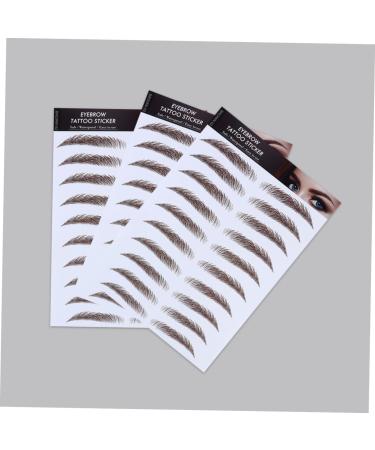 Ipetboom 15 Pcs Eyebrow Stickers Waterproof Makeup Authentic Eyebrows Eyebrow Tool 6d Template Water Proof 21x15cmx3pcs Brownx3pcs - Buy Online on GoSupps.com