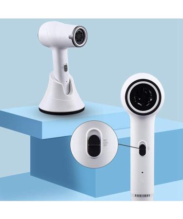 Cordless Portable Hair Dryer Hot & Cold Air Wireless Compact Rechargeable Lithium Battery Powered DC Motor Blow Dryer for Kids Travel White - Buy Online on GoSupps.com