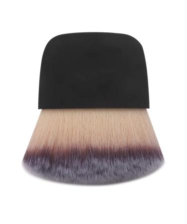 Kabuki Makeup Brush Face Foundation Brush Mini Loose Powder Brush for Apply Powders Blush Bronzer Foundation Mineral Make up Pressed Powder - Black