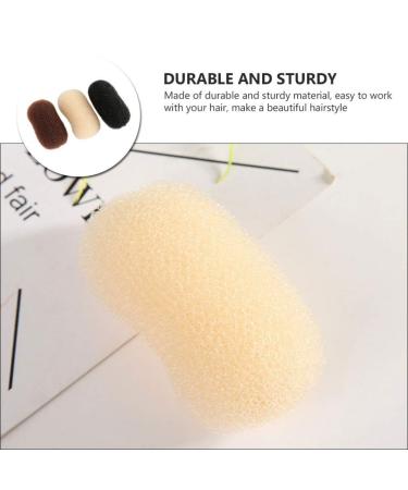Solustrie Hair Bump Up Clips & Styling Tools - DIY Hairstyles - 3 Pcs Black & White - Natural Color Sponge Jewelry for Women - Buy Online on GoSupps.com