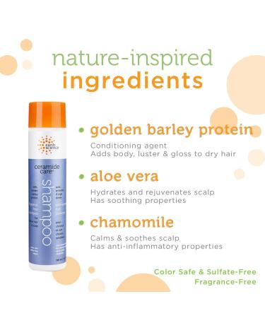 Earth Science Ceramide Care Fragrance-Free Shampoo for Sensitive Hair & Scalp - 10 oz - Buy Online on GoSupps.com