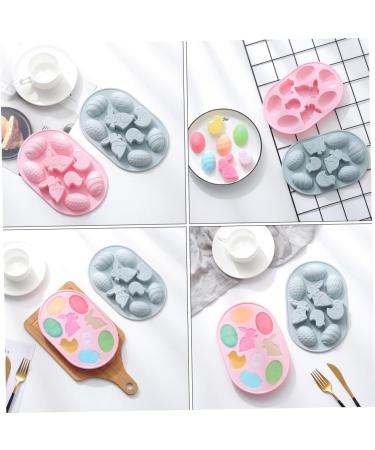 Zerodeko 6 Pcs Silicone Mold Christmas Decor Easter Egg Molds Silicone DIY Candy Gum Paste Easter Baking Manual Silicone Fondant Mold Cake Fondant Mint Jelly Chocolate Cake Mold Silica Gel 22.9X15X2.3CMx3pcs - Buy Online on GoSupps.com