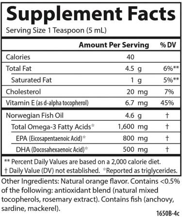 Carlson The Very Finest Fish Oil 1600 mg Omega 3 Liquid Fish Oil Supplement Norwegian Fish Oil Sustainably Sourced Fish Oil Liquid - Orange - 6.7 Fl Oz - Buy Online on GoSupps.com