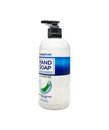 Fragrance-Free Hand Soap - Cleanses & Soothes Dry Skin with Aloe & Vitamin E 16 oz - International Shipping - Buy Online on GoSupps.com