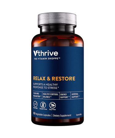 Vthrive Relax and Restore - Supports a Healthy Response to Stress (60 Vegetarian Capsules)