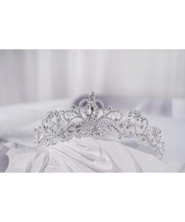Mcrown Crystal Tiara for Women - Wedding Bridal Headband for Princess Prom Birthday Party - Buy Online on GoSupps.com