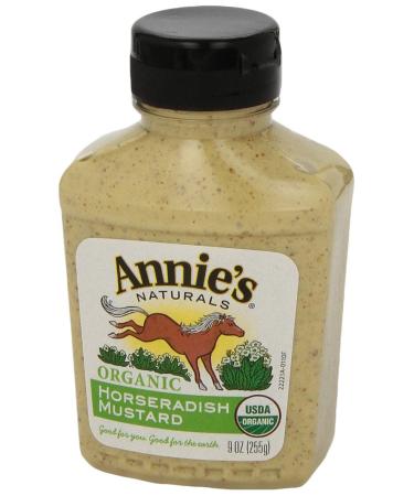 Annie's Organic Horseradish Mustard â€“ Gluten Free, Non-GMO, 9 oz - Buy Online on GoSupps.com