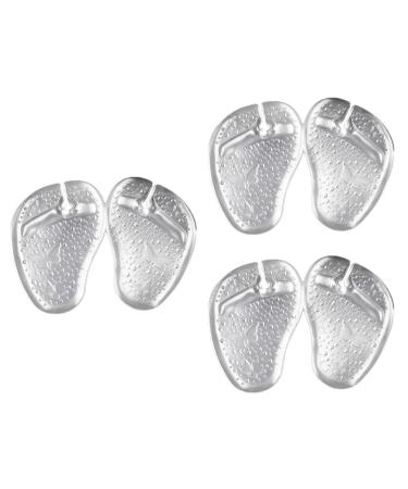 Beavorty 3 Pairs Forefoot Slipper Pad Toe Protectors for Flip-Flops Metatarsal Cushion High Heel Insoles Heel Grip Liner Gel Forefoot Cushions Shoes Grip Pads Soft Gel Pad Sandals