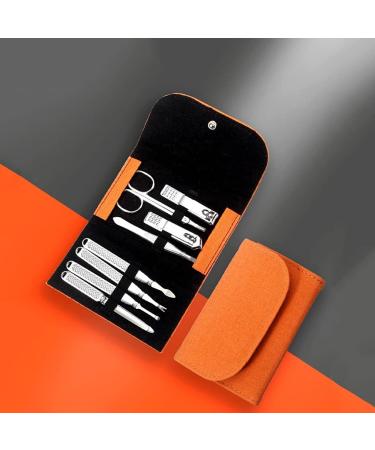 Nail Clippers Set Manicure Pedicure Personal Care Set Built in Nail File Man Portable 8 Piece Orange Travel Travel - Buy Online on GoSupps.com