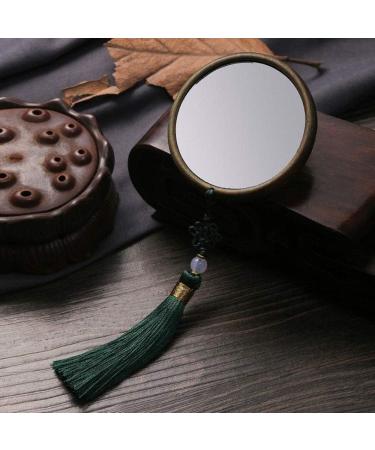 Hanyzcin Portable Pocket Mirror - Antique Round Mini Compact Makeup Mirror for Girls - Foldable & Stylish - Buy Online on GoSupps.com