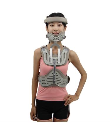 Neck breast corrector for adults adjustable head and neck breast-breast-u-u-lenden vertebrae for relieving neck and upper back injuries (coffee) Coffee
