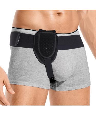 Hilph Inguinal Groin Hernia Belt for Men and Women Hernia Brace Truss Support Guard With Removable Compression Pad and Hot Cold Gel Pack for Femoral Adjustable Waist Strap Hernia Guard