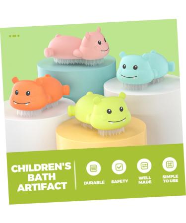 Tovinanna 5-in-1 Silicone Shampoo Brush for Kids | Scalp Massager & Shower Sponge | Gentle Children's Wash Brush - Buy Online on GoSupps.com