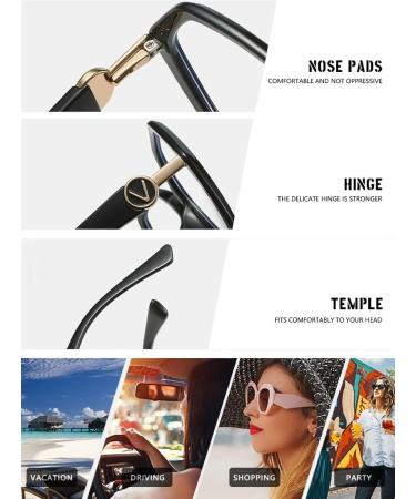 Buy SERONI Tr90 Polygon Blue Light Blocking Glasses for Men & Women | Anti UV Computer & Reading Glasses - Purple 53mm - Buy Online on GoSupps.com