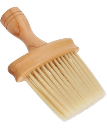 Qukaim Neck Duster Barber Brush Neck Duster Nylon Bristles Wood Handle Simple Style Hair Cutting Neck Duster - Buy Online on GoSupps.com