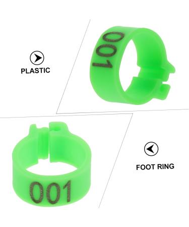 BESPORTBLE 200 Pcs Pigeon Anklet Chicken Thighs Pet Where Plastic Tags Pigeons Ring Bands The Bird Baby Digital 1.3X1.3CMx2pcs Greenx2pcs - Buy Online on GoSupps.com
