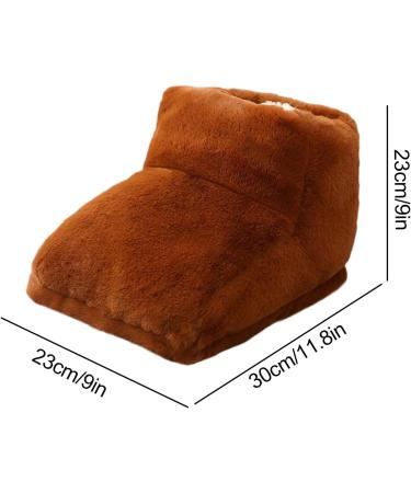 Besreey Heated Foot Warmer Full Wrap Rechargeable Non-Slip Foot Warmers for Men & Women | Brown Ultimate Comfort at Home - Buy Online on GoSupps.com