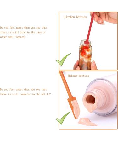 Makeup Spatula 6 Pcs Mini Silicone Last Drop Spatulas Multifunctional Scraper Small Beauty Makeup Spatula Tiny Scraper for Thin Jar Bottle Cosmetics - Buy Online on GoSupps.com