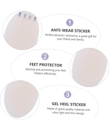Beaupretty 10pcs Foam Shoe Inserts & Heel Pads - Comfort High Heel Stickers for Women | Gel Heel Inserts 6.9x2.8cm - Buy Online on GoSupps.com