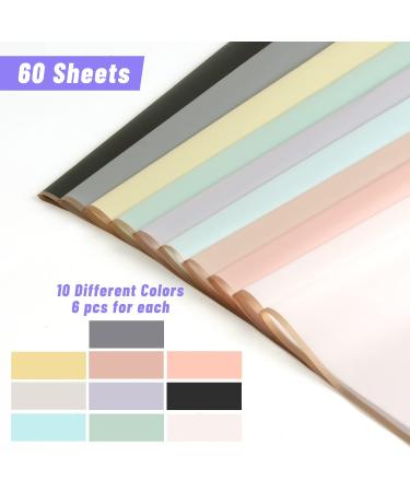 CCINEE 60 Sheets Gold Edge Flower Wrapping Paper Waterproof Fresh Flower Packing Material with Ribbon Florist Bouquet Supplies DIY Craft Gift Packing 10 Colors Golden Edge-60Sheet/10Colors(3PCS Ribbon) - Buy Online on GoSupps.com