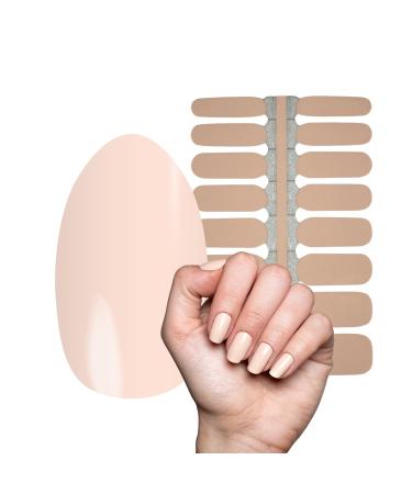 My nails nail foils beige monochrome I 16 Ultra-D nne nail polish strip beige i self-adhesive premium nail art wraps i adheres to natural and lacquered acrylic gel & shellac nails