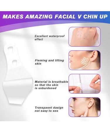 60 Pieces Face Lifting Tape | Instant Invisible Face Lift Stickers & Eye Lift Tapes | V-Shape Face Makeup Tools - Buy Online on GoSupps.com