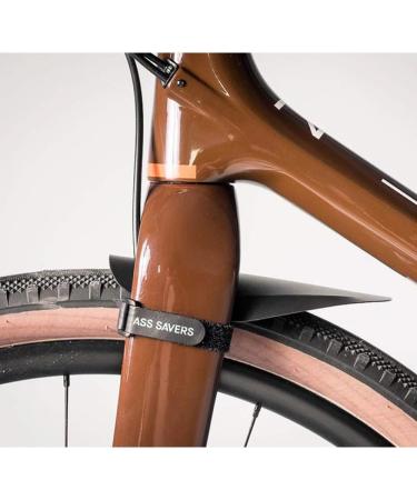 Ass Savers Mudder Mini - Bike Mudguard for Face & Headset Protection | Easy Fit with Anti-Slip Straps | Fits Cross & Gravel Forks 32-55mm | Small & Lightweight Black - Buy Online on GoSupps.com