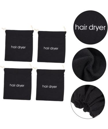 FOYTOKI 12 Pcs Hair Dryer Storage Bag Travel Makeup Bag Hair Dryer Travel Case Blow Dryer Bag Fabric Black - Buy Online on GoSupps.com