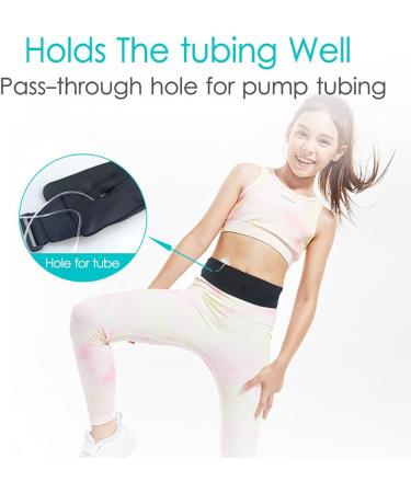 Kids Insulin Pump Belt Holder - Discreet Diabetic Waist Pouch for T1D Diabetes Supplies in Black - Buy Online on GoSupps.com