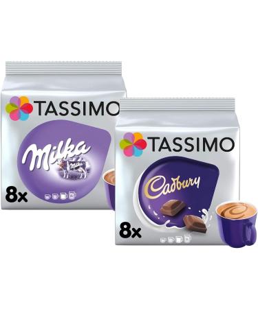 Tassimo Cadbury & Milka Hot Chocolate Pods Bundle - 16 Pods | Ultimate Hot Chocolate Combo - Buy Online on GoSupps.com