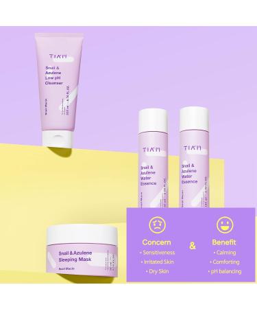 TIA M TIAM Snail & Azulene Low pH Gel Facial Cleanser | Anti-Acne Treatment for Sensitive Skin | 6.76 Fl. Oz - Buy Online on GoSupps.com