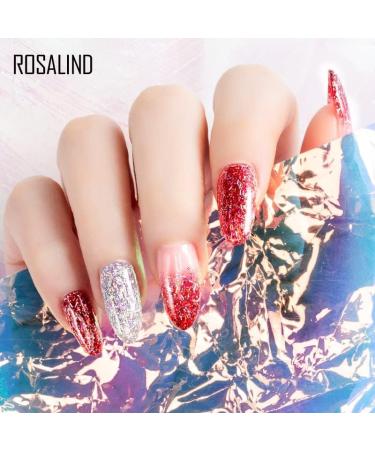Rosalind 5ml Shiny Gel Nail Polish Painting Nail Art Vernis Semi Permanent Diamond Glitter Polish UV Nail Gel Top Coat Manicure - (Color: A517) - Buy Online on GoSupps.com