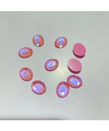 30Pcs/lot New Nail Oval Flat Back Shiny 3D Strass Gem Manicure Nail Art Decoration Charms Jewelry Home Collections (Color : Mocha Green Size : 8x10mm/0.31 * 0.39in 100pcs) 8x10mm/0.31*0.39in 100pcs Mocha Green - Buy Online on GoSupps.com