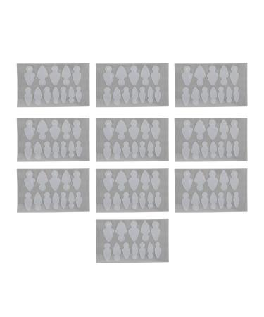 120pcs Nail Dual Forms for French Nails Dual Nail Forms Mold Sticker Dual Forms System Dual Forms Stickers Silicone Reusable Pads 11 Sizes Nail Molds French Stickers for Nail Art Extensions