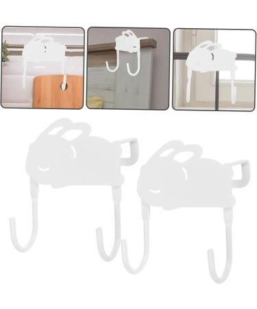 Alipis 2pcs Cute Rabbit Hook Heavy Duty Clothes Rack Towel Rack Hanging Towel Door Hangers Door Hook Key - Buy Online on GoSupps.com
