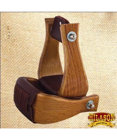 HILASON 172156-3-bg Oak Wood Bell Stirrups - 3in | Premium Quality - Buy Online on GoSupps.com